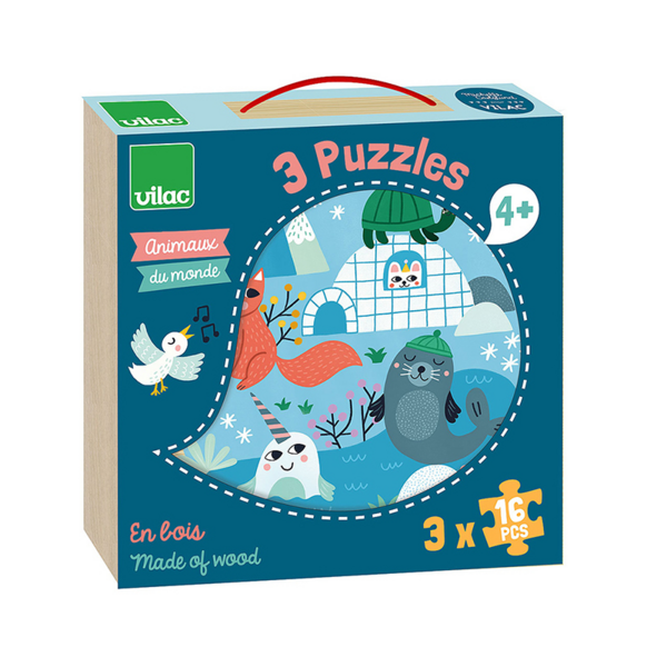 Vilac 2504 puzzle a encastrer 8 pièces le plateau repas